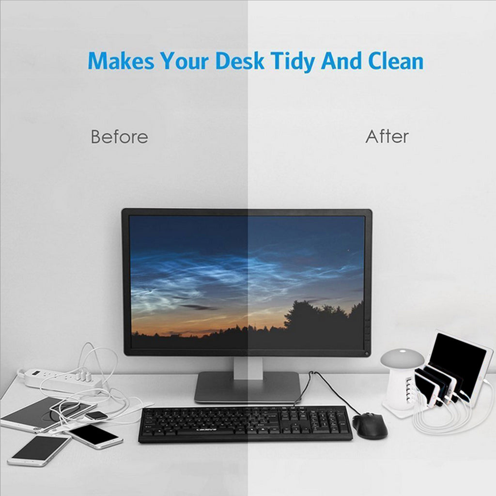 Lampada Fungo Smart – 5 Porte USB + Ricarica Rapida