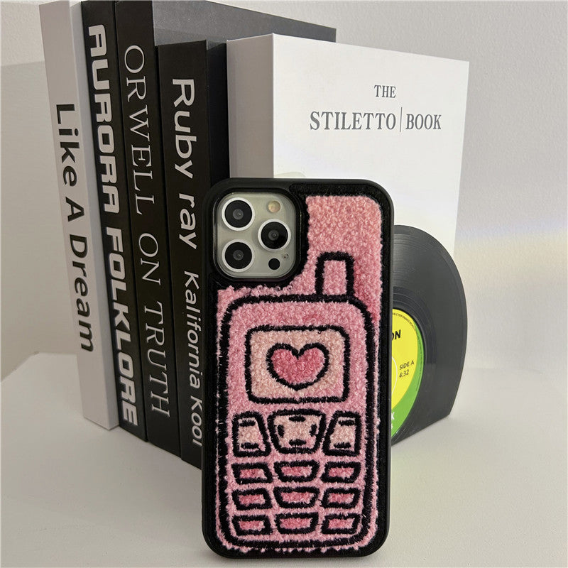 Cover Retrò in Tessuto Morbido – Design Vintage con Dettagli Iconici