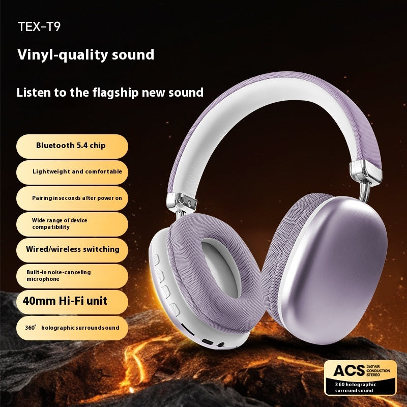 Auricolare Bluetooth TEX-T9 Cuffia wireless da montare sulla testa